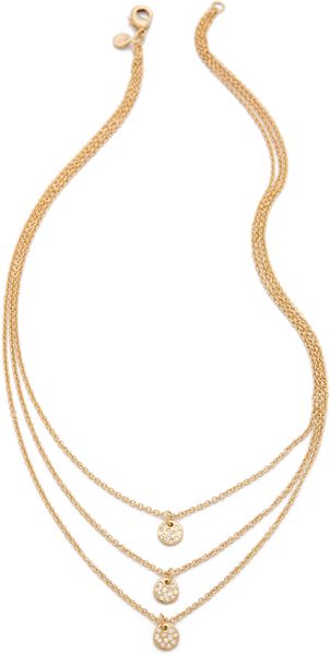 Gorjana Three Disc Necklace - Lyst