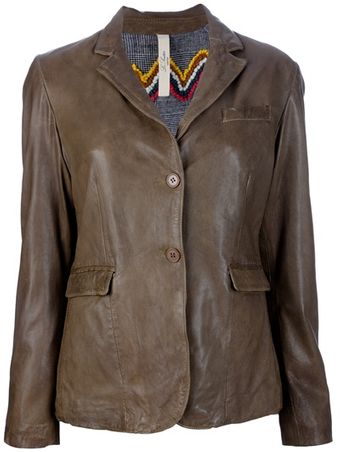 Le Sentier Leather Jacket - Lyst