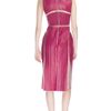 Marios Schwab Leather Pleat Dress in Purple (berry) - Lyst