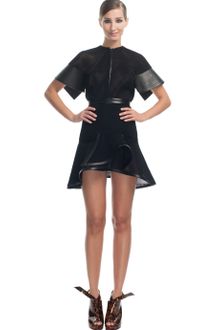 Mugler Ss Noir Trame Shogun Skirt - Lyst
