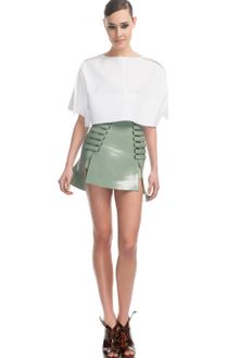 Mugler Ss Singer Cuir Gloss Skirt - Lyst