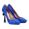Nicholas Kirkwood Glitter Pumps with Bow Trimmed Heel in Blue - Lyst