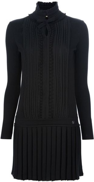 Roberto Cavalli Pleated Dress - Lyst