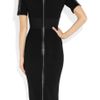 Victoria Beckham Stretchcrepe and Python Dress in Black - Lyst