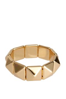 Asos Pyramid Stud Stretch Bracelet - Lyst