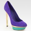 B Brian Atwood Fontanne Suede Platform Pumps in Purple (multi) - Lyst