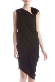 Helmut Lang Voile Feather Dress Black - Lyst