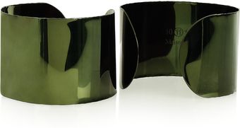 Maison Martin Margiela Set Of Two Greentone Arm Cuffs - Lyst
