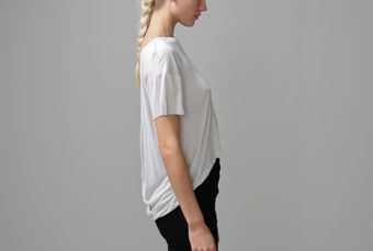 Oak Deep Cowl Tee - Lyst