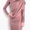 Vivienne Westwood Anglomania Red Metallic Toga Drape Dress in Red - Lyst