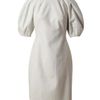 Alexander Mcqueen Structured Virgin Wool Dress in Gray (grey) - Lyst