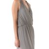Alice + Olivia Wrap Front Maxi Dress in Gray (grey) - Lyst