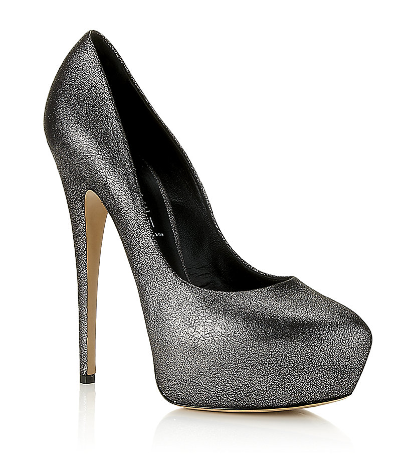 pewter court shoe