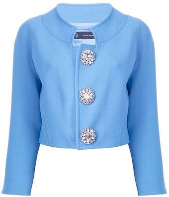 DSquared2 Embellished Button Jacket - Lyst