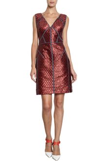 J. Mendel Metallic Jacquard Dress - Lyst