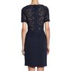 J. Mendel Guipure Lace Vneck Dress in Blue (navy) - Lyst