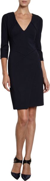 J. Mendel Vneck Dress - Lyst