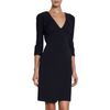 J. Mendel Vneck Dress in Black (navy) - Lyst
