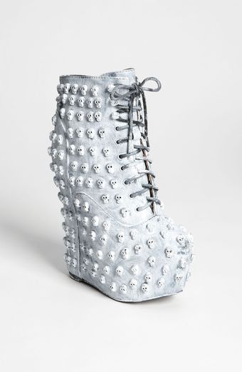 Jeffrey Campbell Damsel Skull Boot - Lyst