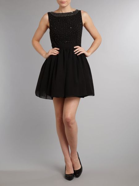 Tibi Copper Sequin Open-Back Midi Dress | Little Mistress