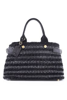 Loewe Ss Black Galicia Medium Woven Tote - Lyst