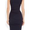 Preen Blythe Pleated Stretchcrepe Dress in Blue (navy) - Lyst
