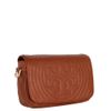 Tory Burch Stitched Logo Bag in Brown - Lyst