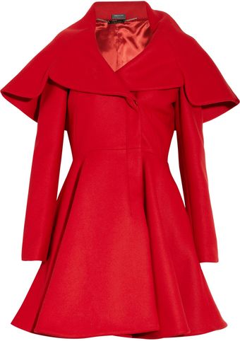 Alexander McQueen Woolfelt Coat - Lyst