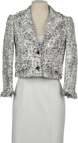 Alice + Olivia Blazer in White - Lyst