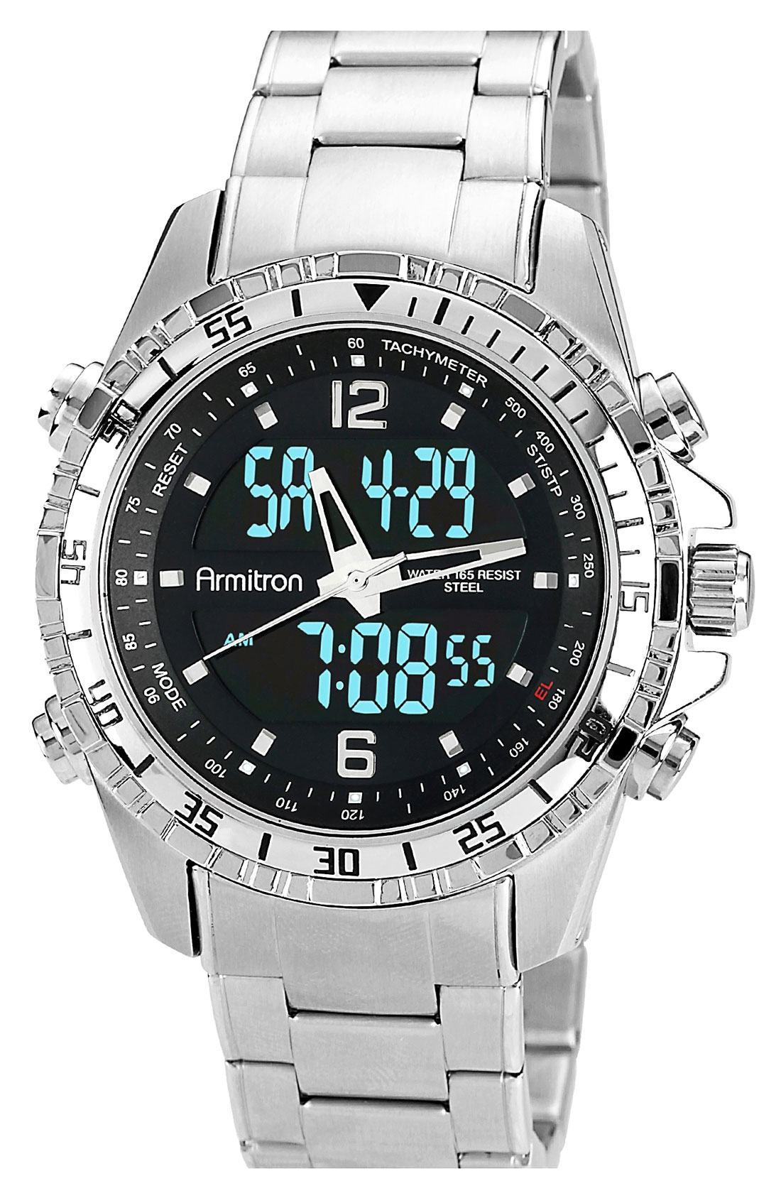 Armitron Dual Movement Bracelet Watch in Silver for Men | Lyst