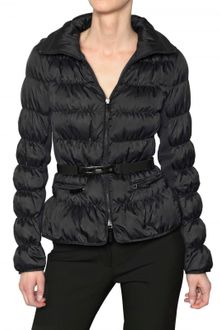 Burberry Sutherland Belted Technical Satin Jacket - Lyst