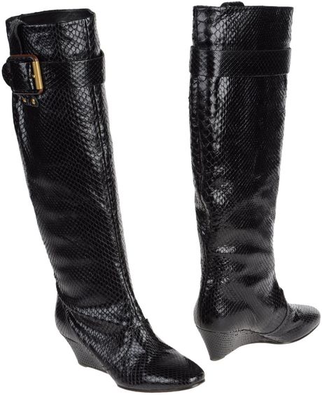 Chloé Highheeled Boots in Black - Lyst
