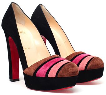Christian Louboutin Viva Bella Suede Platform Pumps - Lyst