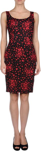 D&g Short Dress in Red (black) - Lyst