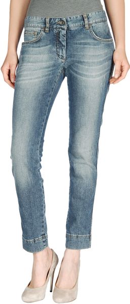 Dolce & Gabbana Denim Trousers in Blue - Lyst