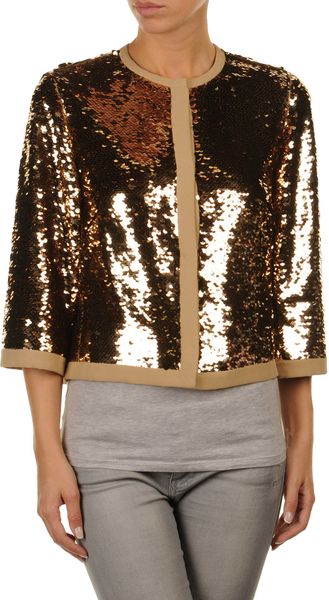 Dolce & Gabbana Blazer in Gold - Lyst