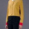 Equipment Colour Block Blouse in Yellow (mustard) - Lyst