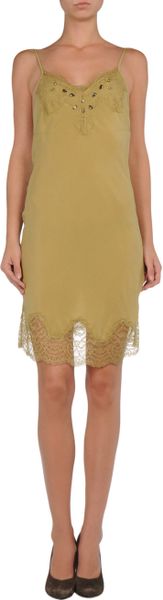 Liu Jo Short Dress in Green - Lyst