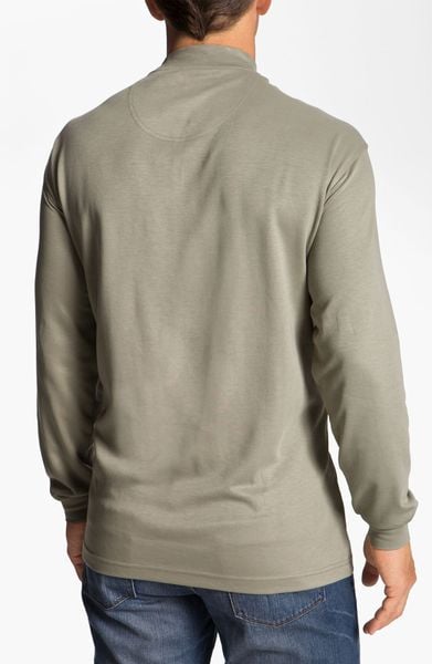 lone cypress solid mock neck shirt