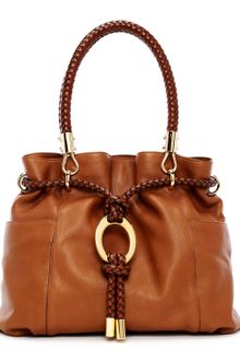 Michael Kors Skorpios Pebbled Leather Drawstring Satchel - Lyst