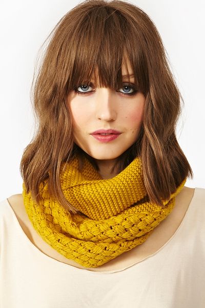 Nasty Gal Woven Infinity Scarf Chartreuse in Yellow (chartreuse) - Lyst