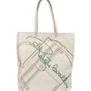 Roberto Cavalli Large Leather Bag in Beige (white) - Lyst
