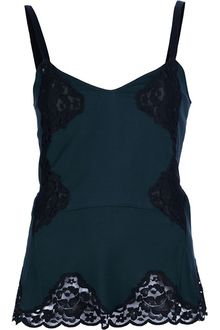 Schumacher Lace Detail Vest Top - Lyst