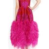 Alexander Mcqueen Feathertrimmed Floral Brocade Gown in Purple (floral) - Lyst