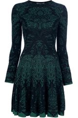 Alexander McQueen Long Sleeved Print Dress