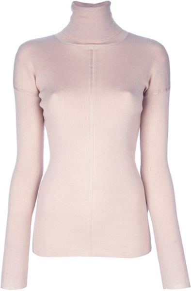 Polo Neck Sweater - Long Sweater Jacket