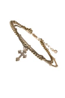 Topshop Multi Chain Cross Bracelet - Lyst