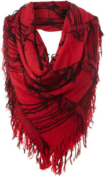 Vivi Boutique Patterned Tassel Scarf - Lyst