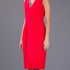 Yves Saint Laurent Chain Trim Dress in Red - Lyst