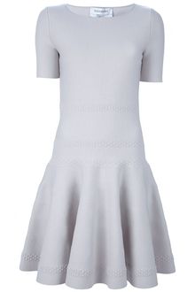 Yves Saint Laurent Flared Fitted Dress - Lyst